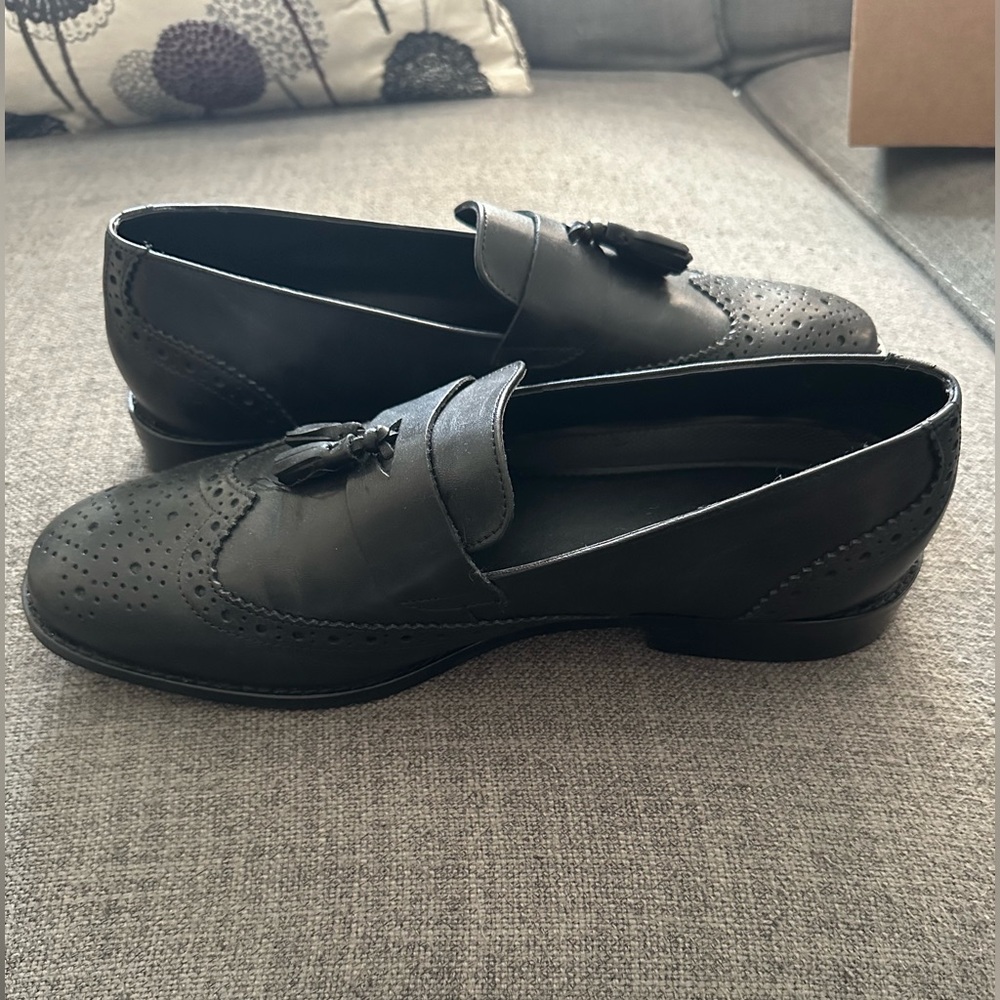 Men’s Asos Black Leather Loafers